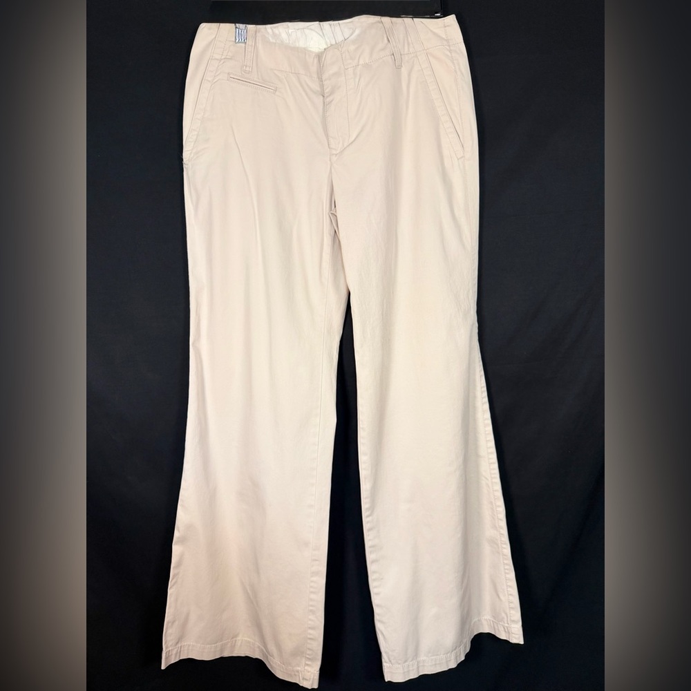 Women's Wide Leg Cream Pants size 8
